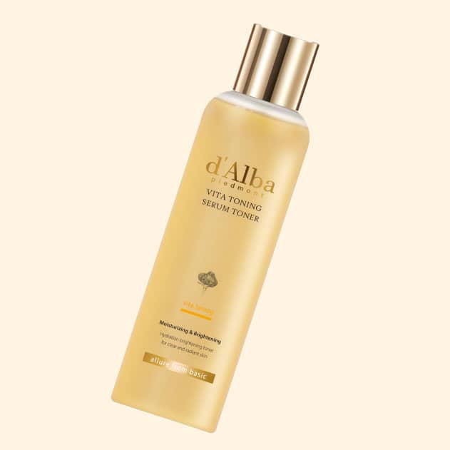 Toner pentru stralucire si tonifiere, Vita toning serum toner, d’alba, 180ml