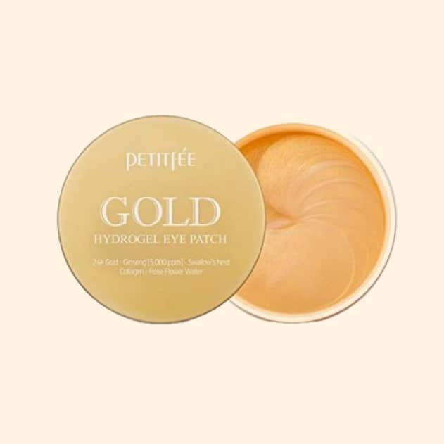 Patchuri pentru ochi cu aur, Gold Hydrogel Eye Patch, Petitfee, 60 buc