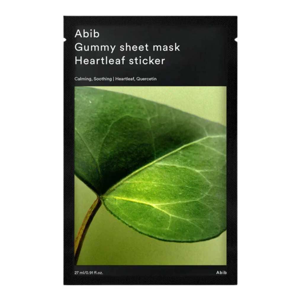 Masca de față Gummy Sheet cu Heartleaf, ABIB, Heartleaf Sticker, 27ml
