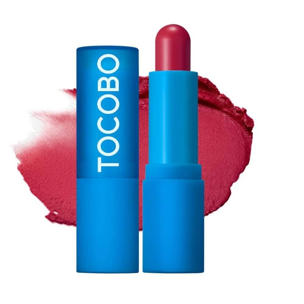 Balsam de buze stralucitor cu tentă, TOCOBO, 031 Rose Burn, 3.5g