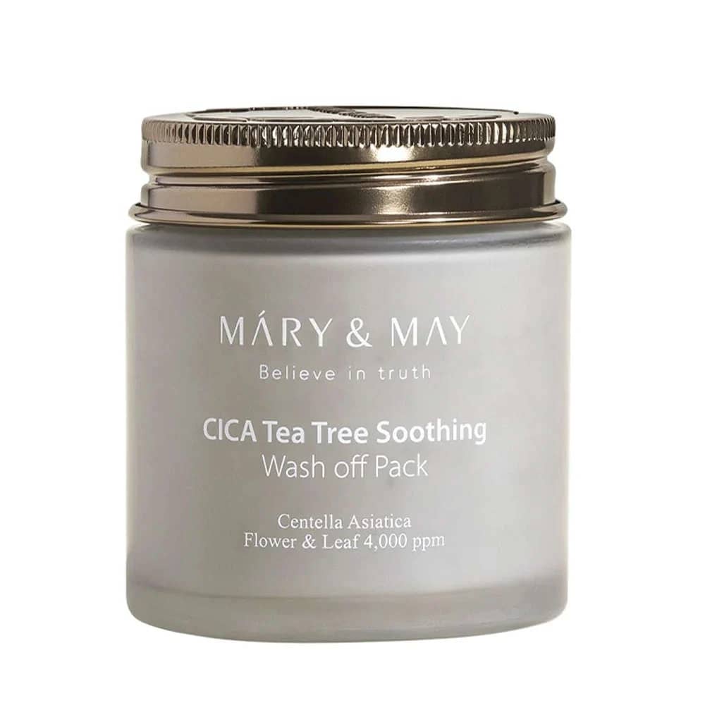 Mască de față calmantă cu Cica și Tea Tree, Mary & May, 125g