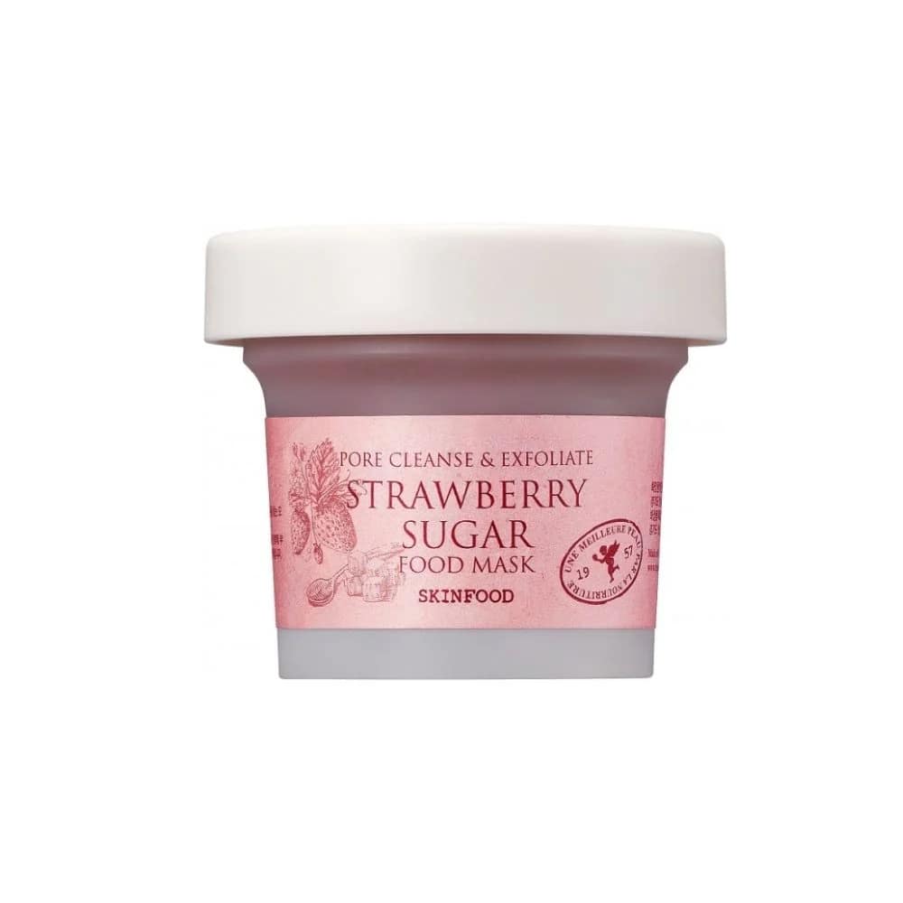 Masca de față cu căpșuni și zahăr, SKINFOOD, 120g