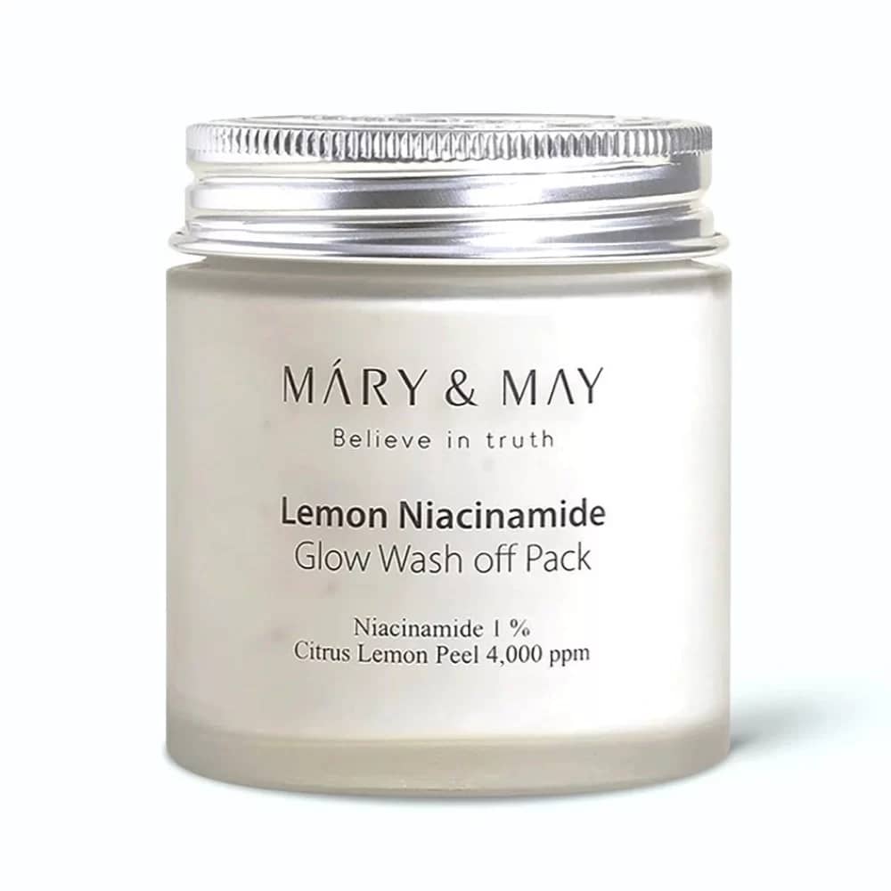Mască de față iluminatoare cu lămâie și niacinamidă, Mary & May, 125g