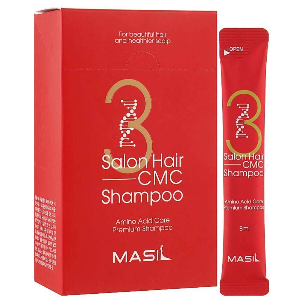 Șampon stick CMC pentru păr, Masil, 3 Salon Hair, 8ml, 20 buc