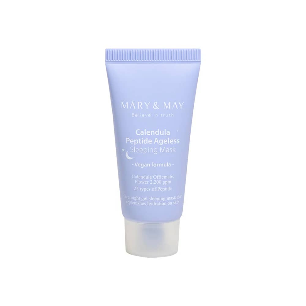 Masca vegana de noapte Calendula Peptide Ageless, MARY&MAY, 30g