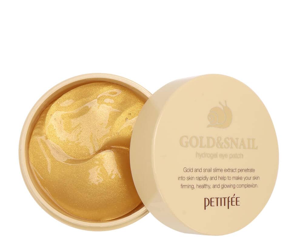 Patchuri pentru ochi cu aur și melc, Petitfee, Gold & Snail Eye Patch, 60 buc