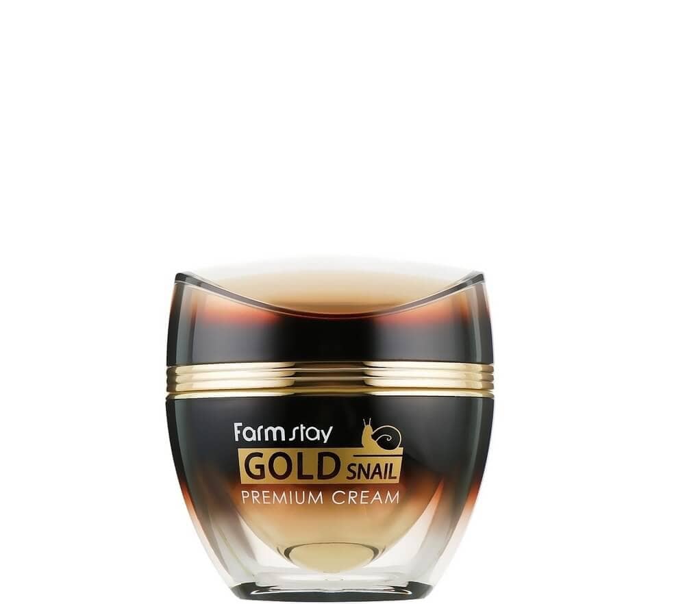 Crema pentru fata cu extract de melc, Gold Snail Premium, farmstay, 50ml