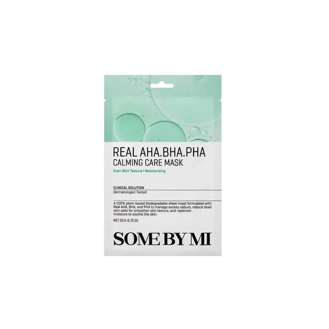 Mască de față calmantă, Some By Mi, Real Care Mask AHA BHA PHA Calming