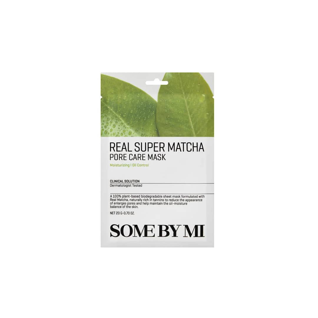 Mască de față pentru pori cu matcha, Some By Mi, Real Care Mask Super Matcha Pore