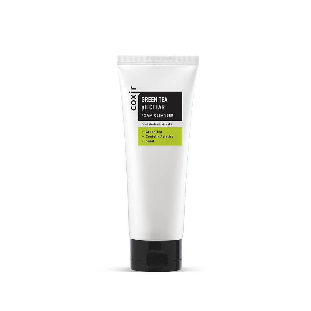 Gel de curățare cu extract de ceai verde și pH echilibrat, Coxir, 150ml