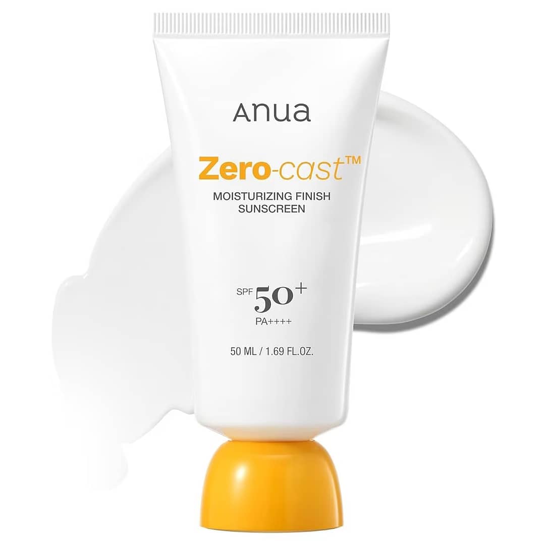 Crema protectie solara, Zero-cast Moisturizing Finish Sunscreen, Anua, 50ml
