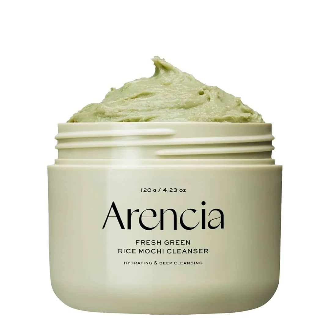 Spuma de curatare faciala cu mochi de orez, Fresh Green Rice Mochi Cleanser, Arencia, 120g