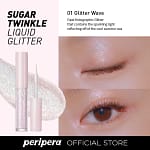 Fard lichid cu glitter, Peripera, Sugar Twinkle Liquid Glitter, 2g - Imagine 3