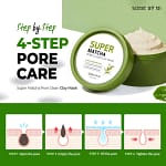 Masca de curățare pentru pori cu matcha, Some By Mi, Super Matcha Pore Clean Clay Mask, 100ml - Imagine 6