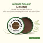 Exfoliant pentru buze cu avocado și zahăr, SKINFOOD, Avocado & Sugar Lip Scrub, 14g - Imagine 4