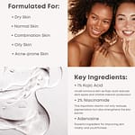Toner de față iluminator cu 1% acid kojic, Nine Less B-Boost, 200ml - Imagine 3
