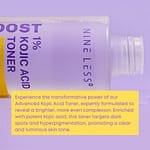 Toner de față iluminator cu 1% acid kojic, Nine Less B-Boost, 200ml - Imagine 5