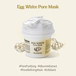 Masca de față cu extract de albuș de ou, SKINFOOD, Egg White Pore Mask, 120g - Imagine 5