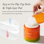 Paduri cu ser calmant instant cu carotenoizi IPMP, Aprilskin, 80 paduri - Imagine 2