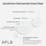 Masca de față cu glutathion și niacinamidă, APLB, 25ml - Imagine 4