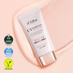 Crema solară Waterfull Tone-Up cu efect de iluminare (roz), d'Alba, 50ml - Imagine 2