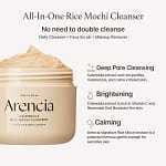 Spuma de curatare faciala cu mochi de orez, Fresh Calendula Mochi Cleanser, Arencia, 120g - Imagine 2
