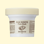 Masca de față cu extract de albuș de ou, SKINFOOD, Egg White Pore Mask, 120g