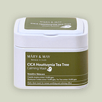 Mască calmantă cu Cica, Houttuynia și Tea Tree, Mary & May, 30 buc