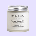 Mască de față iluminatoare cu lămâie și niacinamidă, Mary & May, 125g