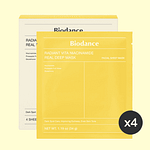Set masti pentru stralucire, Radiant Vita Niacinamide Real Deep Mask, Biodance, 34g * 4buc
