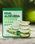 Masca de față cu esență de aloe vera, Farmstay, 23g - Imagine 2