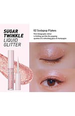 Fard lichid cu glitter, Peripera, Sugar Twinkle Liquid Glitter, 2g - Imagine 4