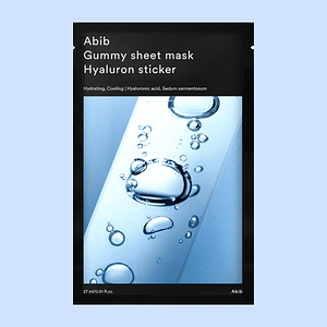 Masca de față Gummy Sheet cu hialuron, ABIB, Hyaluron Sticker, 27ml