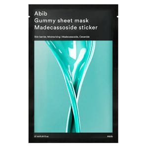 Mască de față, Abib, Gummy Sheet Mask, Madecassoside Sticker, 27ml