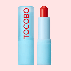 Balsam de buze stralucitor cu tentă, TOCOBO, 013 Tangerine Red, 3.5g