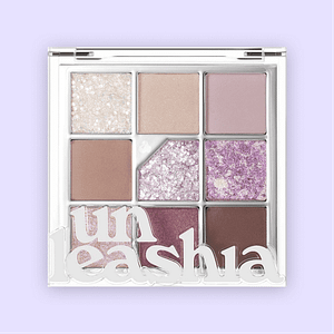 Paletă fard de ochi Glitterpedia, Unleashia, N°4 All of Lavender Fog, 7.5g