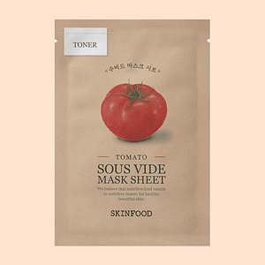 Mască de față cu extract de roșii, SKINFOOD, Sous Vide Mask Sheet Tomato, 23g