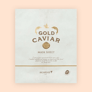 Mască de față cu caviar aurit, SKINFOOD, Gold Caviar EX Mask Sheet, 25g