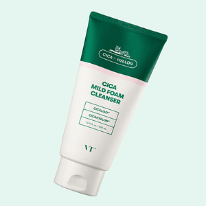 Spumă de curățare delicată cu Cica, VT Cosmetics, Cica Mild Foam Cleanser, 300ml