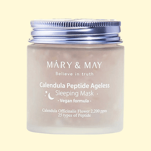 Masca de noapte anti-îmbătrânire cu calendula și peptide, Mary & May, 110g