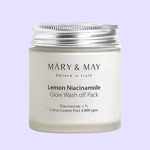 Mască de față iluminatoare cu lămâie și niacinamidă, Mary & May, 125g
