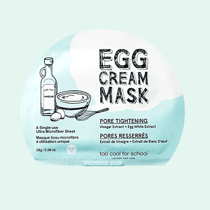 Mască pentru strângerea porilor cu ou, Too Cool For School, Egg Cream Mask Pore Tightening