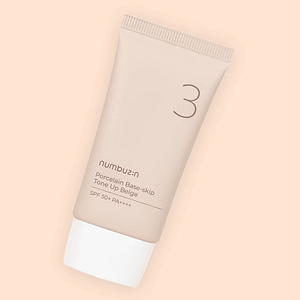 Baza de machiaj tonifiantă No.3 SPF50+, Numbuzin, Porcelain Base-skip Tone Up Beige, 50ml