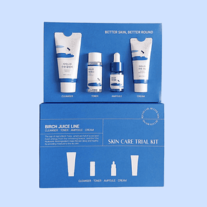 Set Trial Kit Round Lab Birch Juice, gel + toner + ser + crema