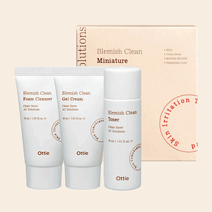 Set miniaturi pentru ten cu imperfecțiuni, Ottie, 3 piese