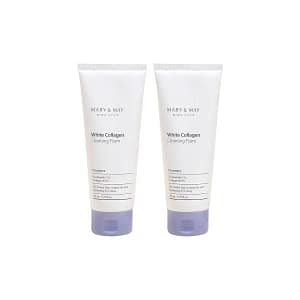 Set duo White Collagen Cleansing Foam, MARY&MAY, 2 piese