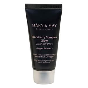 Masca de față vegană Blackberry Complex Glow Wash-Off, MARY&MAY, 30g