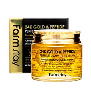 Crema cu aur si peptide pentru fata 24K gold și peptide, farmstay, 80ml