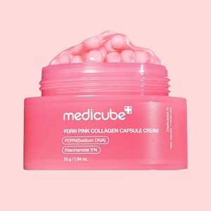 Crema cu capsule colagen, PDRN Pink Collagen Capsule, Medicube, 55g