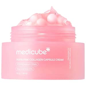 Crema cu capsule colagen, PDRN Pink Collagen Capsule, Medicube, 55g